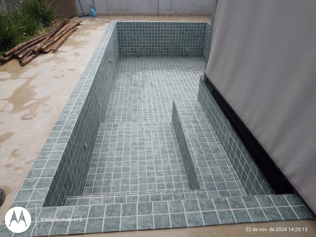 Piscina em execução